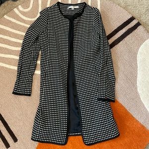 Long trench coat with hearts detail